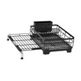 thumbnail image 2 of Estante de secado de platos colador de platos extensible regalos de gran capacidad organizador de acero de carbono negro resistente para, 2 of 8