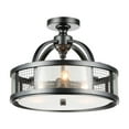 thumbnail image 1 of 3 Light Flush Mount with Gray finish, 1 of 1