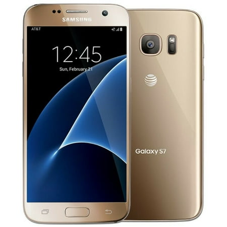 Samsung Galaxy S7 32GB SM-G930A, Gold, AT&T +GSM UNLOCKED 4G LTE ANDROID Smartphone, Manufacturer Used