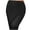 A_Black, variant on Women's Half Slip with Lace Trim Solid Seamless Smoothing Underskirt Mid-Length Under Dresses Above Knee Skirt Black L