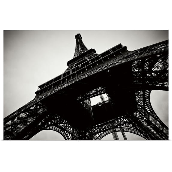 Great BIG Canvas | Rolled Erin Berzel Poster Print entitled Beneath the Eiffel Tower I