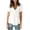 *White, variant on VBVC Women's Ruffled V-Neck Breathable Blouse, Ladies' Short Sleeve Button Babydoll Shirt, Casual Loose Fit Summer Top For Women,White,S-3XL