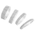 thumbnail image 2 of Rhinestones Bracelet with Elastic Stretch, Minimalist Style for, 2 of 3