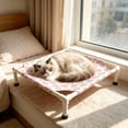 thumbnail image 4 of Elevated Pets Bed, Breathable Removable and Washable Raised Dog Bed for Indoor and Outdoor Use for Small Pets Beige, 4 of 6