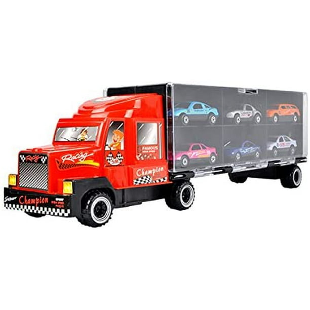 Transport Car Carrier Truck Toy with 12 die-cast Cars - Walmart.com