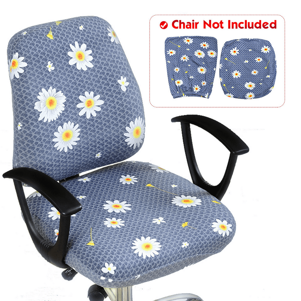 Stretch Jacquard Office Computer Chair Seat Cover, Removable Washable