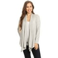 thumbnail image 4 of Women's Casual Long Sleeve Open Front Cardigan Solid Color Loose Fit Layer, 4 of 4