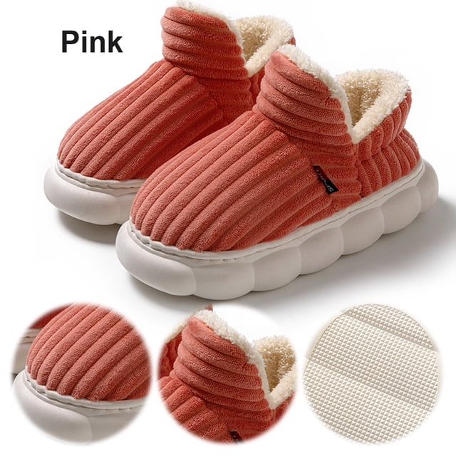 Pantuflas Esponjosas Botines Peludas Nube Zapatos Invierno Acogedores Antideslizantes para El Hombres Y Mujeres