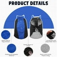 thumbnail image 3 of Warm Dog Coat, Waterproof Jacket in Winter Adjustable and Reversible Doggy Fleece Outfit, Thick Clothes with Foldable Collar for Puppy in Cold Days, 3XL RoyalBlue, 3 of 6