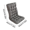 thumbnail image 3 of Linnome All-in-One Thickened Integrated Seat & Backrest Chair Cushion, 100% Polyester High Density Cotton Filled Long Pad, Warm Winter Support Cushion for Office Rocker Recliner, 3 of 6