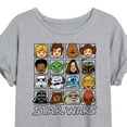 thumbnail image 3 of Star Wars - Yoda and Friends Face Grid - Women's Oversized Tee, 3 of 5