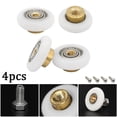 thumbnail image 2 of 4 poleas para ducha, baño, puerta corrediza de vidrio, ruedas de nailon y cobre, 23 mm, 2 of 8