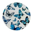 thumbnail image 2 of Nawypu  Butterfly Blue Round Elastic Table Cover Animals Exquisite Wings Fantasy Table Cloth Tablecloths for Home Decor, Parties, Picnic，Multi-Size, 2 of 7