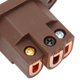 thumbnail image 4 of Monosaudio IC71(C) IEC hembra toma de corriente cobre puro montaje en panel enchufe conector de alimentación contrapunto 100-250V marrón, 4 of 8