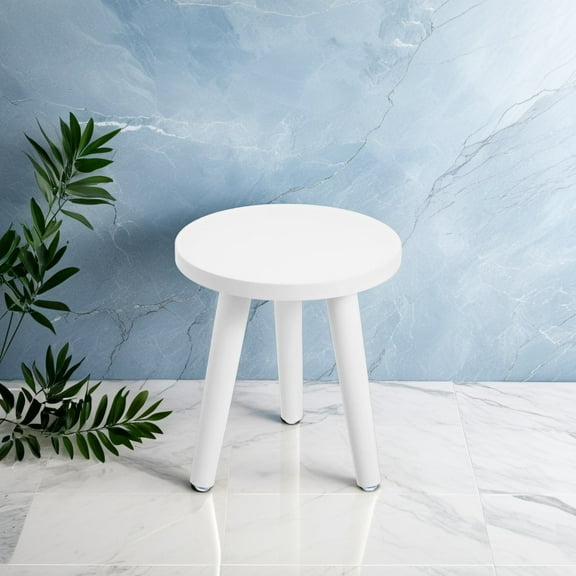 HOMEMAXS Solid Wood Flower Stand Flowerpot Mid Plant for Indoor Plants Rack Pots White