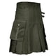 thumbnail image 5 of Hombres Cortos Pantalones Cortos Estilo Sólido Snap Sujetador Falda Plisada con Bolsillos de Uso Diario Casual para Al Aire Libre, 5 of 6