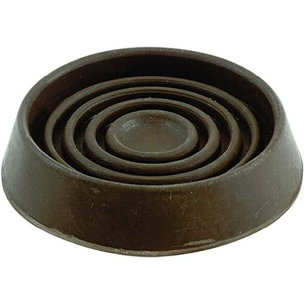 3 in. Rubber Round Cup, Off Brown