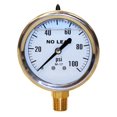 thumbnail image 3 of Merrill MFG PGLNL100 0-100 PSI Manomètre en Acier Inoxydable Sans Plomb, Laiton/acier Inoxydable, 3 of 3