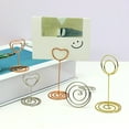 thumbnail image 2 of 10Pcs Heart Shape Wire Table Number Holders Picture Stand Notes Memos Clip for Wedding Birthday Food Sign Photo Memos, 2 of 7
