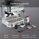 thumbnail image 5 of Yeshouse Máquina de acero inoxidable, de grano a taza de café con cafetera de leche, máquinas de café, máquina de expreso, 5 of 8