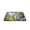 thumbnail image 1 of TIELUTT Easter Holiday Decorative Floor Mat for Indoor Home Springtime Bunny Rabbit Themed Area Rug Small Area Rug for Kids Footed Throw Blanket Blankets with Tassels Porch Throw Blanket Blanket Sofa, 1 of 6
