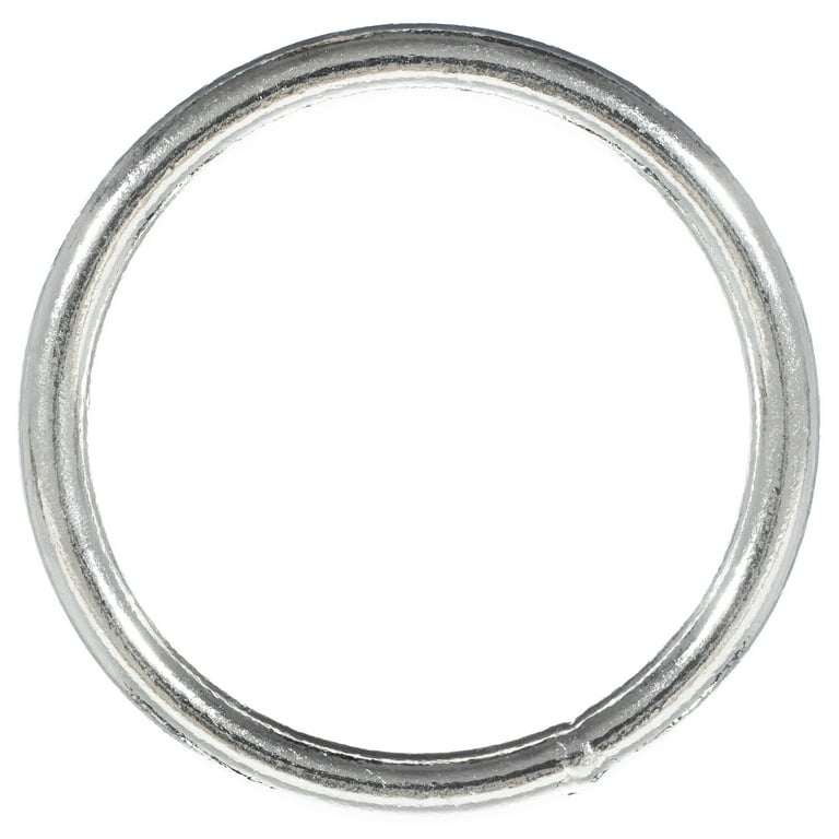 Craft County Nickel Plated 2-inch Welded Steel O-Ring - Ideal for Jewelry  Making and DIY Projects
