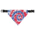 thumbnail image 6 of JTAOT 4th of July Dog Bandanas Adjustable Dog Collar with Quick Release Buckle Holiday Puppy Bandanas Pet Party Scarf Triangle Handkerchief, American Flag Tie Dye Print, 6 of 7