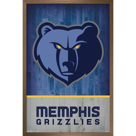 NBA Memphis Grizzlies – Logo 18 Wall Poster 22.375 x 34 Framed