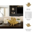 thumbnail image 5 of Three Monkeys on Banana Figurine for Home Decor - Animal Sculpture for Bathroom, Office, and Living Room Accent - Playful Ornaments for Shelf or Coffee Table Display - 5", Gold & Metallic, 5 of 13