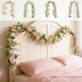 thumbnail image 7 of 68.8in Easter Vines Garland, Spring Leaves and Flowers Rattan Decoration, Indoor Outdoor Hanging Swag,for Mantle Fireplace Home Table Party Decoration, 7 of 7