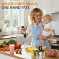 thumbnail image 2 of Sunvivi 1000W Hand Blender: 12 Speeds, 10 Attachments for Smoothies, Soups & More – Effortless Blending in Seconds!, 2 of 6