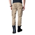 thumbnail image 3 of Ma Croix Mens Cargo Pants with Utility Belt Multi Purpose Pocket Lightweight Relaxed Straight Fit Twill Cotton Work Outdoor, 3 of 3