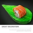 thumbnail image 3 of 200pcs de sushi hojas decorativas de sushi de sushi decoraciones de plato de sushi para restaurante (verde), 3 of 5