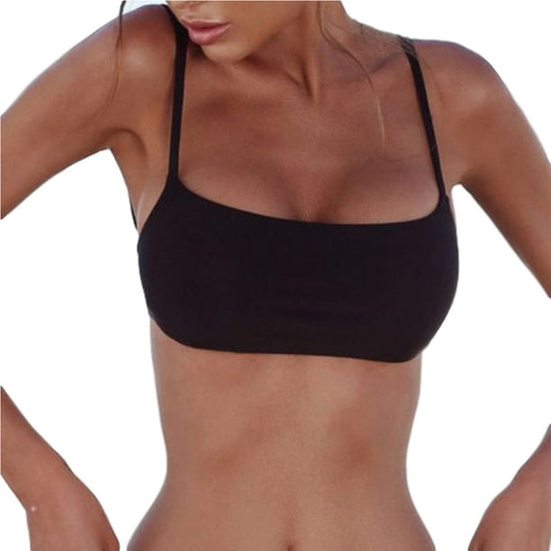 black spaghetti strap tube top