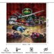 thumbnail image 2 of Juego de 4 cortinas de ducha Ninjago con alfombrillas antideslizantes, tapa de inodoro y alfombrilla de baño, cortina de ducha impermeable con decoración de dibujos animados para baño con 12 ganchos,, 2 of 8