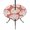 Brick Red, Dusty Rose, Merlot, variant on Round Outdoor Tablecloth with Umbrella Hole and Zipper, Summer Tropical Tablecloth with Elastic Waterproof, Monstera Leaves Botanical Mint Green Patio Table Covers for 31" - 35" Picnic Pool Tables