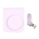 thumbnail image 1 of Funda protectora morada con correa ajustable de piel sintética para cámara Instax Mini 12, 1 of 8