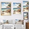 thumbnail image 4 of Designart "Photographed Beach Chairs III" Nautical & Beach Floater Framed Canvas Art Print, 4 of 7