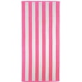 thumbnail image 2 of Maya Island Cabana Stripe Beach Towels 35x70 Terry Velour 2-Pack (Pink/White) 18.75 Lbs per Dz 100% Cotton, 2 of 2