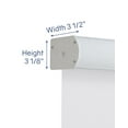 thumbnail image 3 of Linen Avenue Custom Cordless Cassette 1% Solar Roller Shade, 71 W x 78 H White, 3 of 6