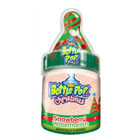 Baby Bottle Pop Christmas Strawberry Watermelon Candy, 1.1 Oz.