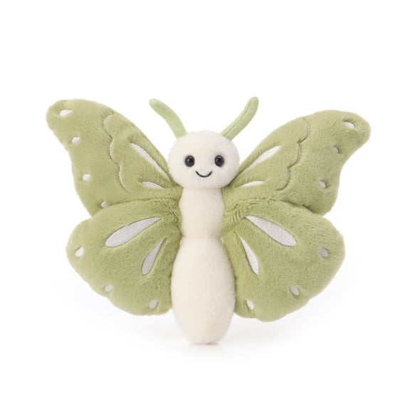 Apricot Lamb Matcha Butterfly Plush Toy for Kids 7.5 Inches