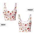 thumbnail image 5 of Picia Gingerbread Holiday Sweets Sports Bra for Women,Padded Strappy Sports Bras Medium Support Yoga Bra with Removable Cups,Running Yoga Bra-XX-Large, 5 of 9