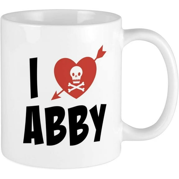 I Love Abby Mugs Ceramic Coffee Mug, Tea Cup 11 oz