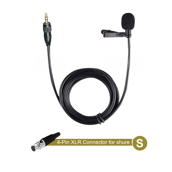 Portable 1.5M Mic Microphone Hands-free Microphone Speaker For Shure For Sony Wireless Multimedia Player Headworn Microphone New 4Pin for shure
