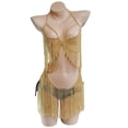 thumbnail image 2 of Cinturón de cadena de cuerpo Zulema Traje de cadena de cuerpo Borla Dorado, 2 of 8