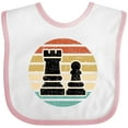 thumbnail image 3 of Inktastic Chess Player Retro Sunset Boys or Girls Baby Bib, 3 of 4