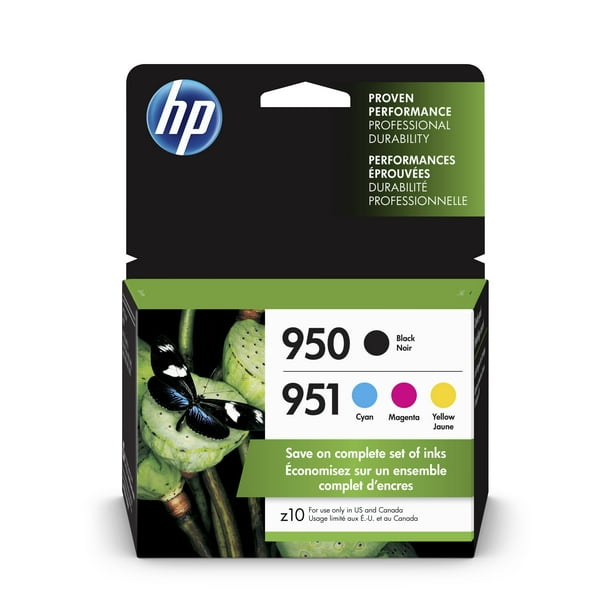 niet Betuttelen Ga trouwen HP 950 Ink Cartridges - Black, Cyan, Magenta, Yellow, 4 Cartridges  (X4E06AN) - Walmart.com