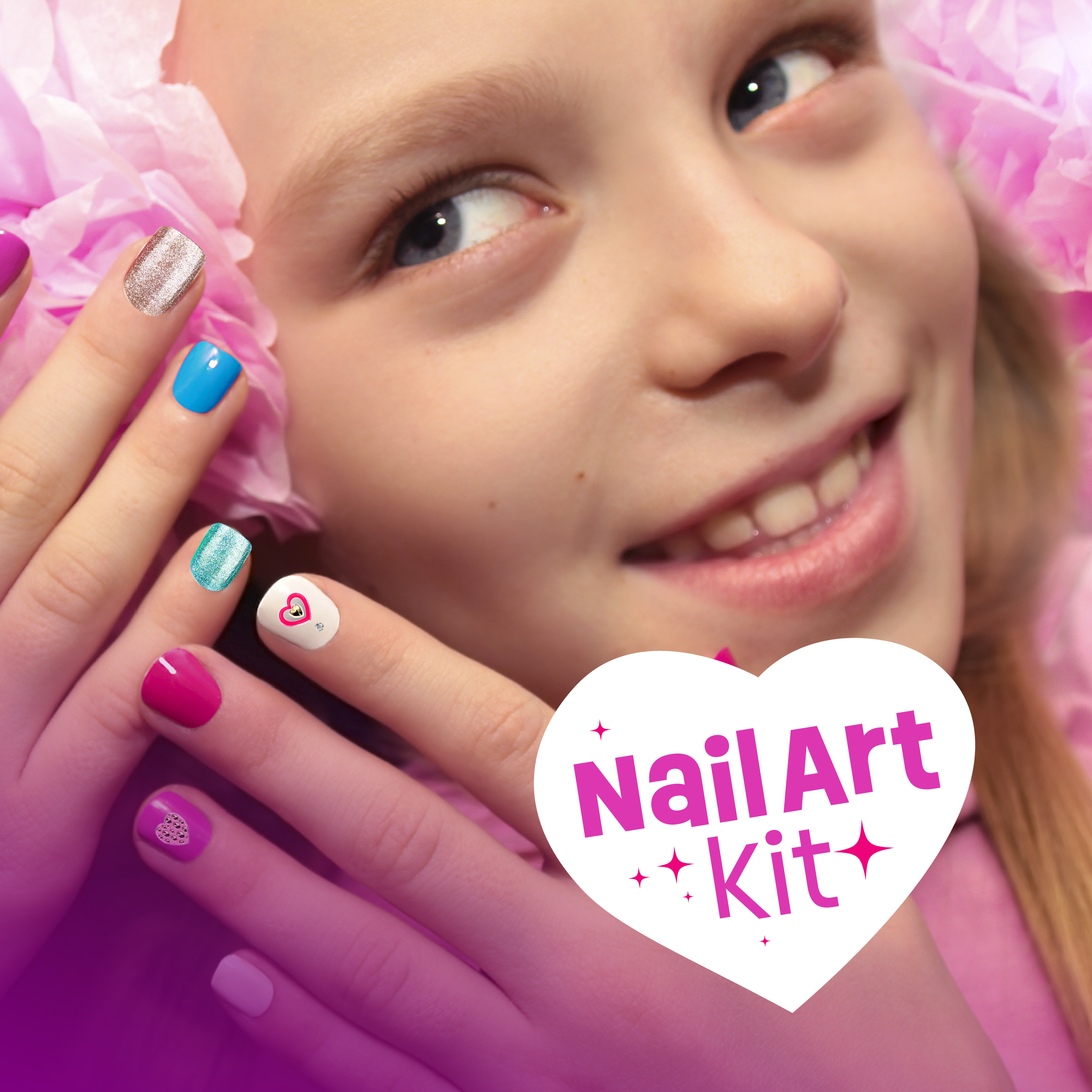 Pretty M Nail Art Studio Kit for Girls, Ages 7-12 photo 8