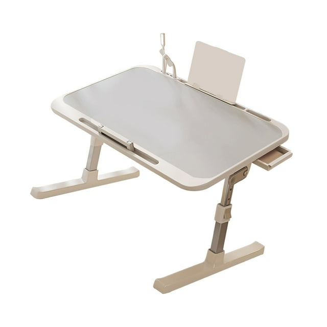 Elodie Foldable Laptop Bed Table Bed Tray Lap Desk for Living Room Tea Room Working Gray Style A